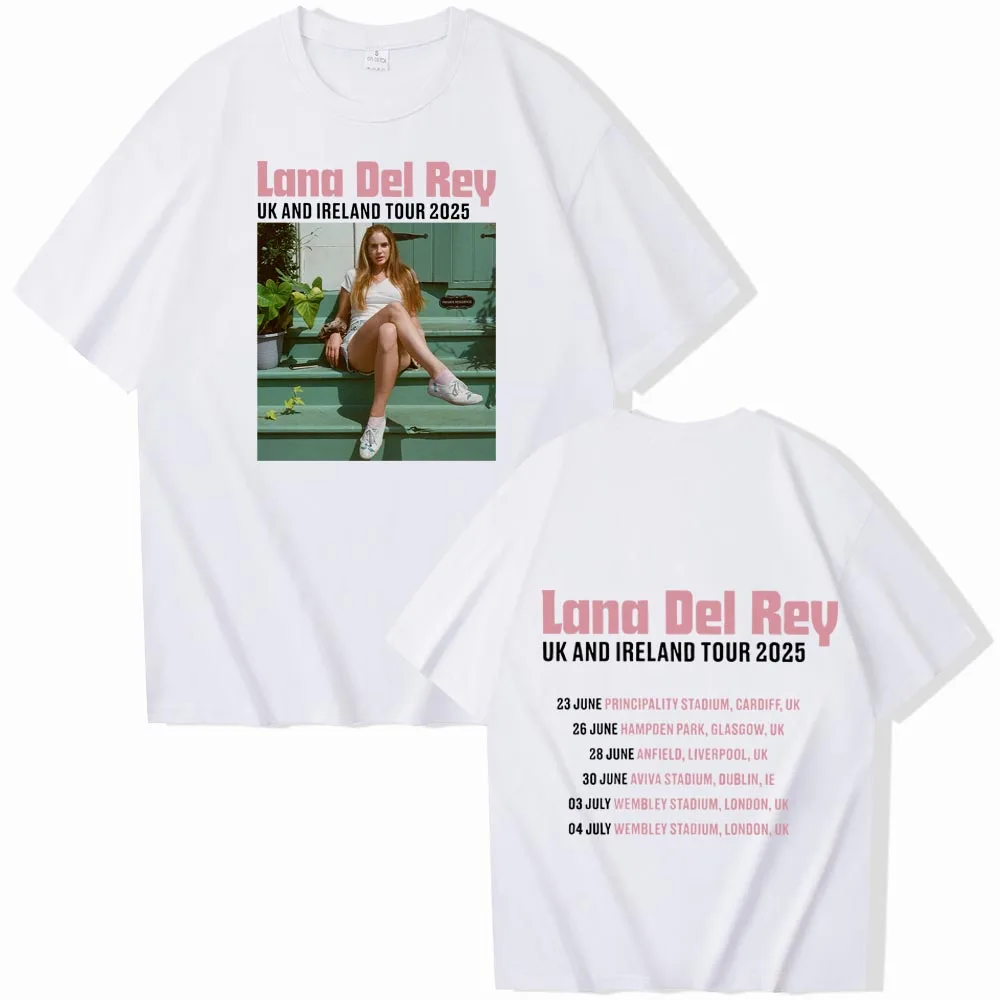 Lana Del Rey Uk And Ireland Stadium Tour 2025 Shirt O-Neck Short