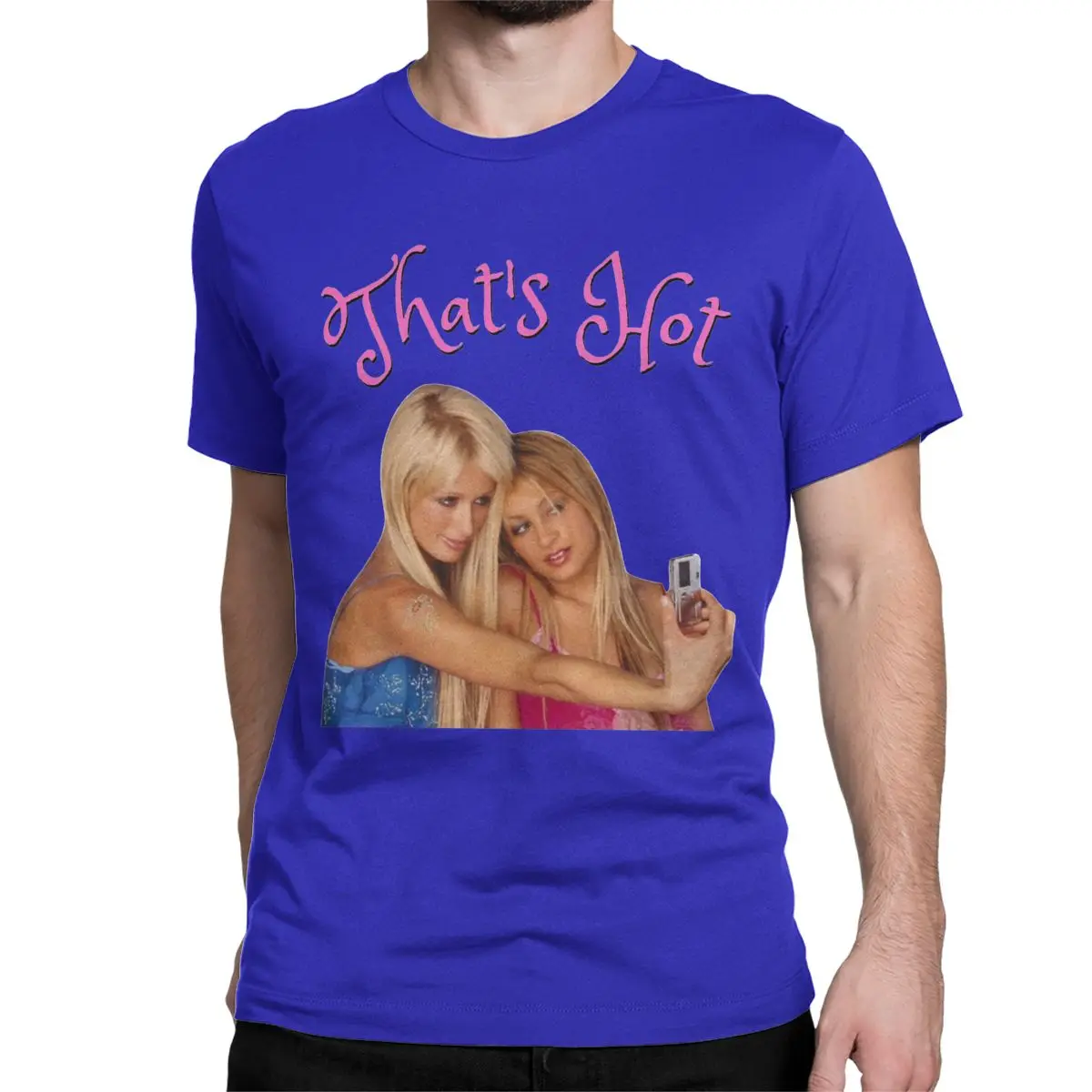 thumbnail image 1 of Camiseta de Nicole Richie de los años 2000 para hombre y mujer, de algodón, con cuello redondo, manga corta, tallas grandes, 1 of 7