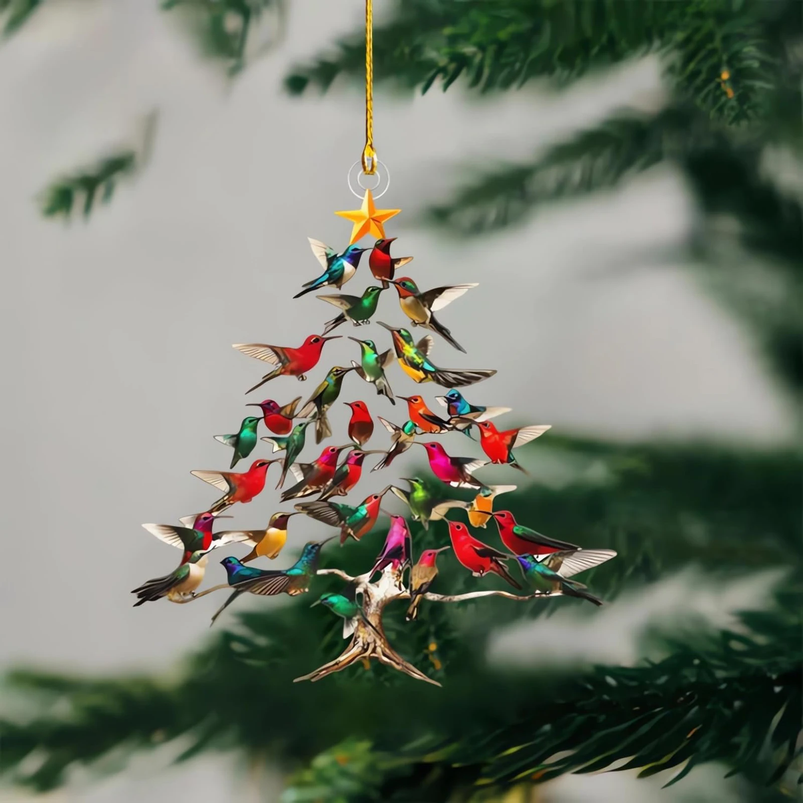 Hummingbird Christmas Tree Ornament 1