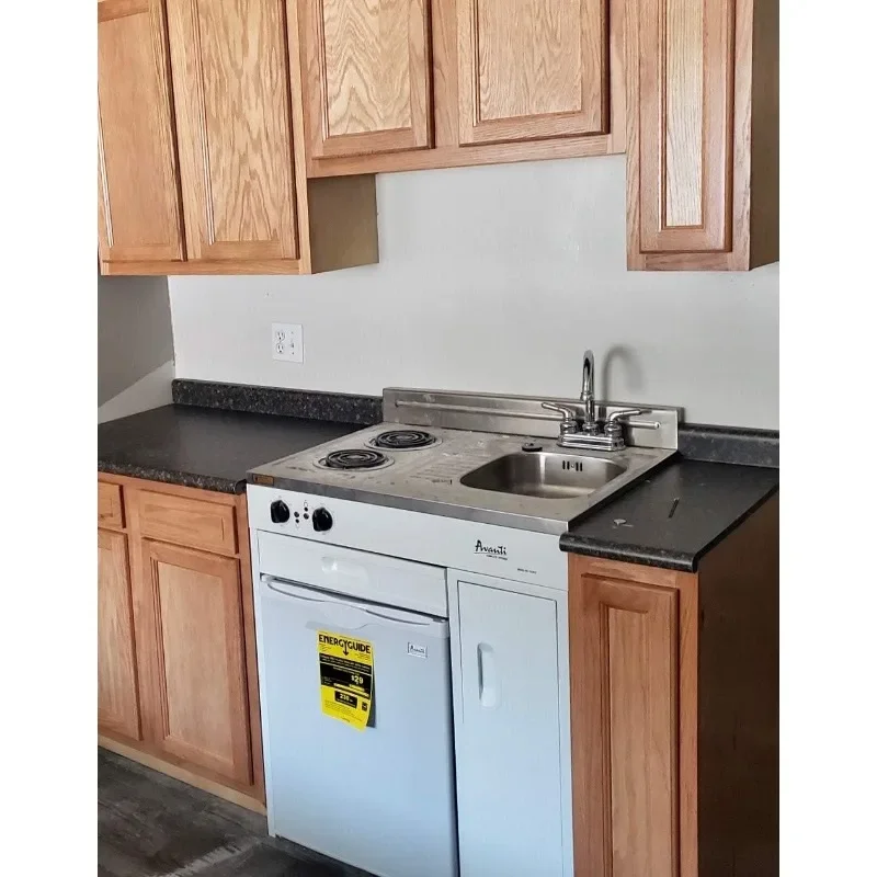 Avanti CK3016 Energy Star Certified Full Compact Kitchen, Built in Kitchenette Stainless Steel Counter