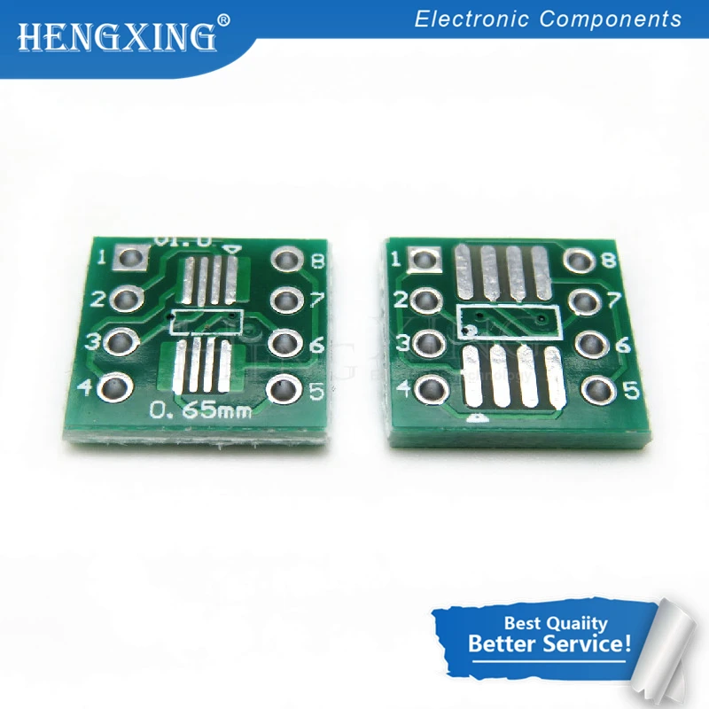 

20pcs/lot TSSOP8 SSOP8 SOP8 to DIP8 PCB SOP-8 SOP Transfer Board DIP Pin Board Pitch Adapter In Stock