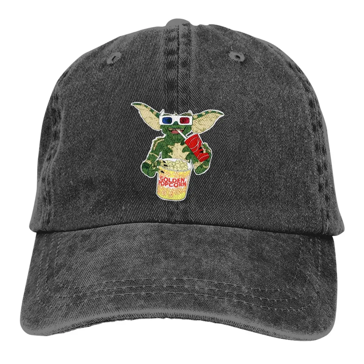

Popcorn Baseball Cap Men Hats Women Visor Protection Snapback Gremlins Thriller Movie Caps