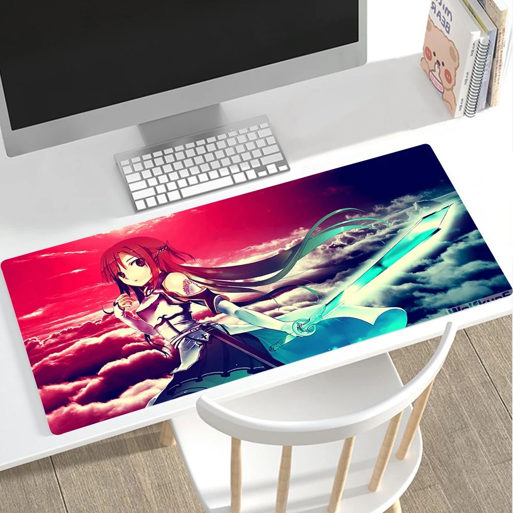 

Anime Sword Art Online Mousepad HD Printing Computer Alfombrilla Gaming Accessories Mouse Pad Keyboard Tapis De Souris Mausepad