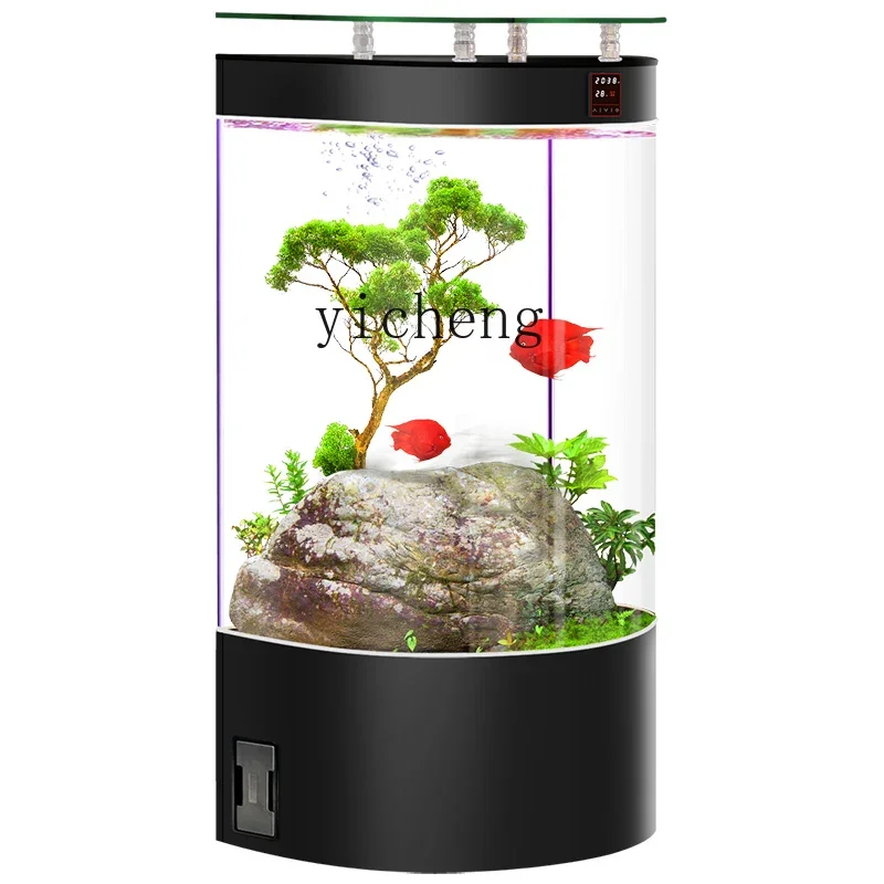 

YY New Filter Smart Home Standing Fish Globe Ecological Change Water Aquarium