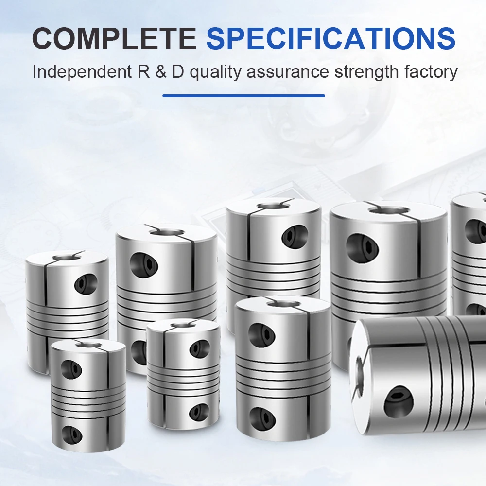 LR B D25L30 Aluminum Elastic Shaft Coupler Motor Connector 5mm to 12mm Clamping Type