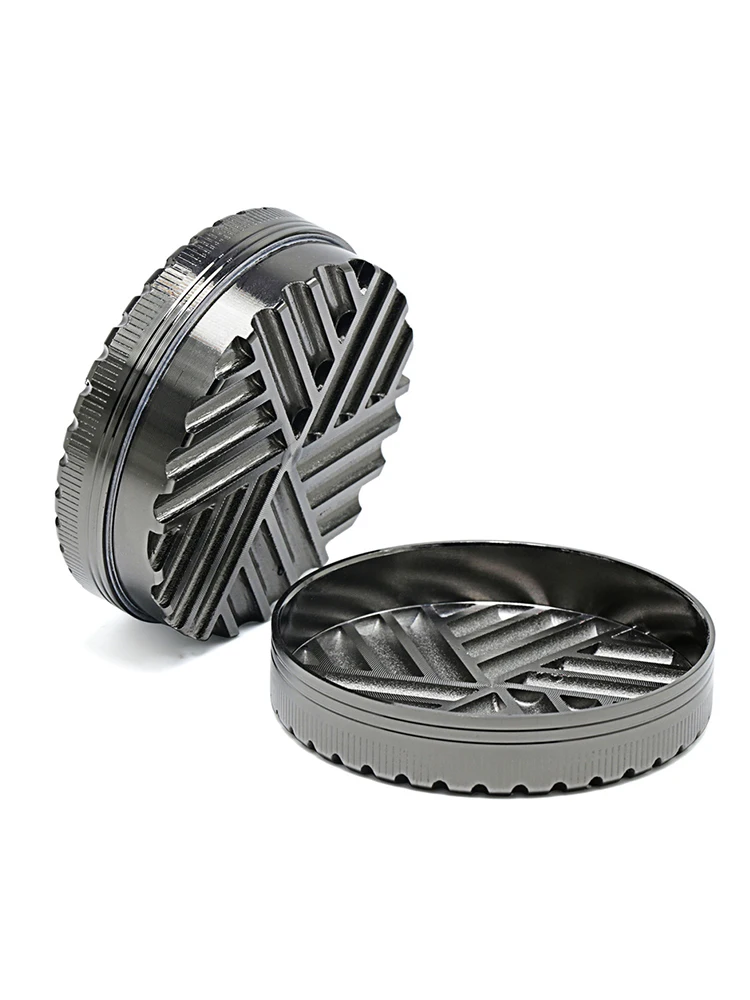 63mm Toothless Tobacco Herb Grinder Herbal Grinders 2 Layers creative aluminum alloy Smoke Breaker Spice Crusher Mill Shredder 6
