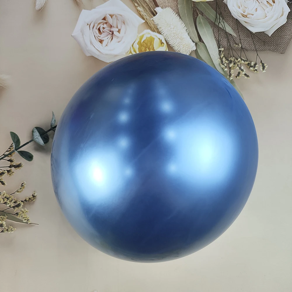 thumbnail image 1 of Nuevo globo de látex metálico brillante, globo de cromo dorado y plateado, decoración para fiestas de cumpleaños, bodas, regalos para el baño de bebés, arcos de globos, 1 of 5