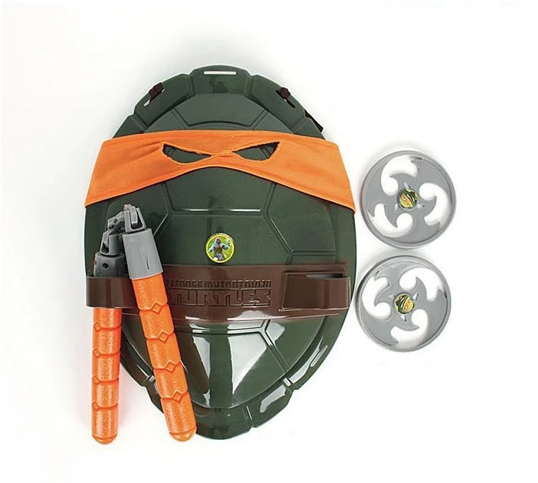 Tortugas Ninja Caparazón de tortuga Rafael Leonardo Da Vinci Donatello Arma Caparazón de tortuga Set Cosplay Halloween Regalos de juguetes para niños