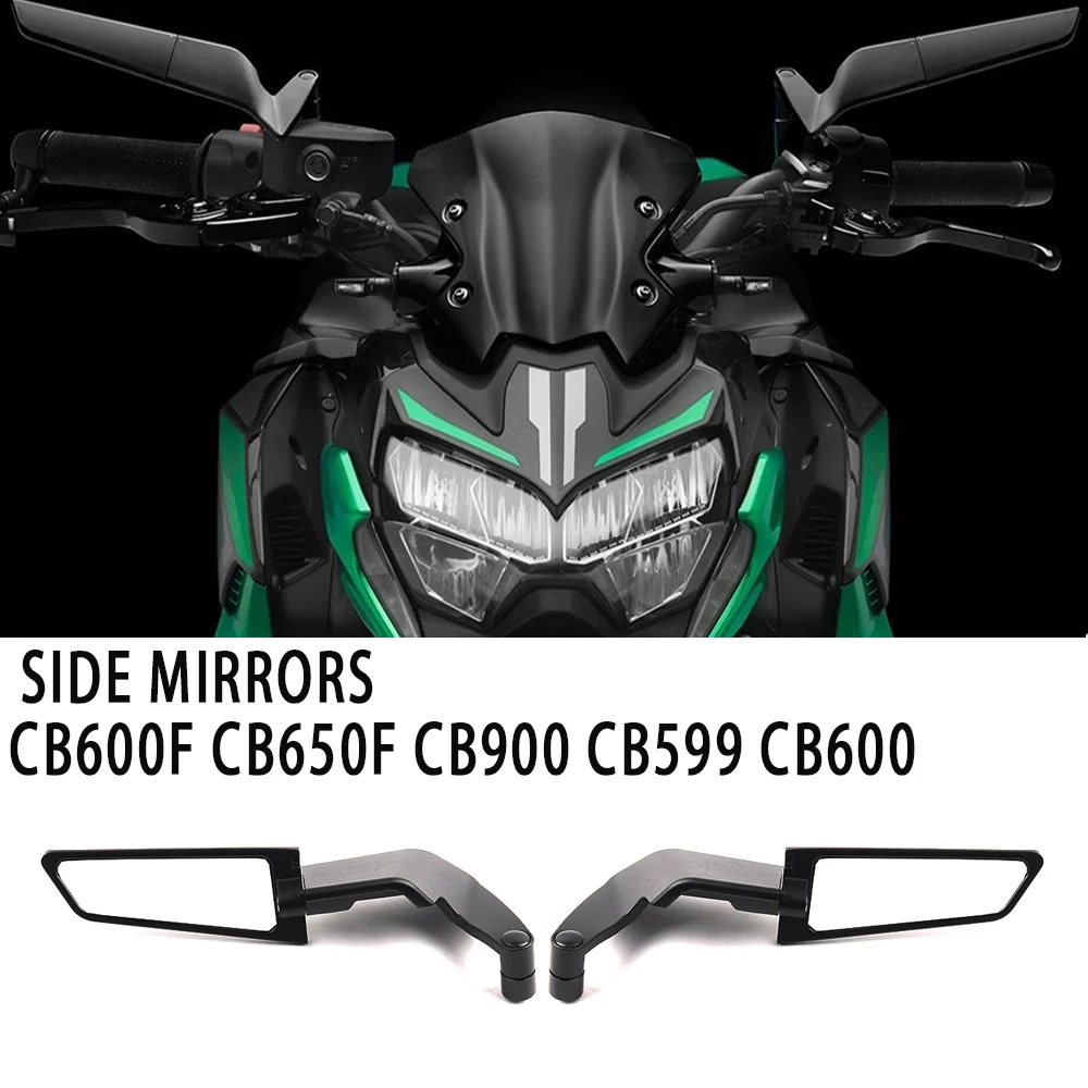 

Для HONDA CB600F CB650F CB900 CB599 CB600 Hornet мотоциклетные зеркала Stealth Winglets, наборы зеркал для вращения регулируемых зеркал