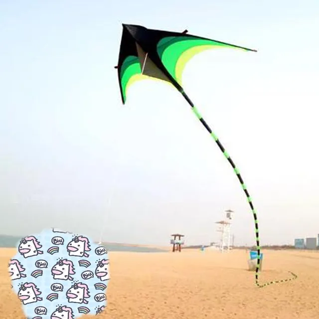 Huge 1.6m Power Triangle Kite Flying Tails Kites Outdoor Fun Toy Easy to Fly For Children Adults Gift With Handle 100m Line 3