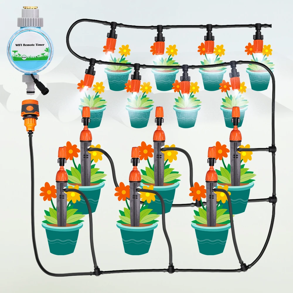 Garden Watering Hose 1/8'' 1/4'' 3/8'' PVC Soft Tubing Micro Drip Irrigation Tube Water Plants Flowers Gareenhose Pipe Garden Hose Water Hose Plastic Hose Plastic Tube 5M-140M