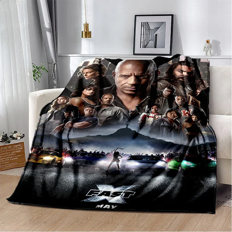 

HD 10 Fast & Furious X 3D Printed Soft Plush Blanket,Flannel Blanket Throw Blanket for Living Room Bedroom Bed Sofa Picnic Kids