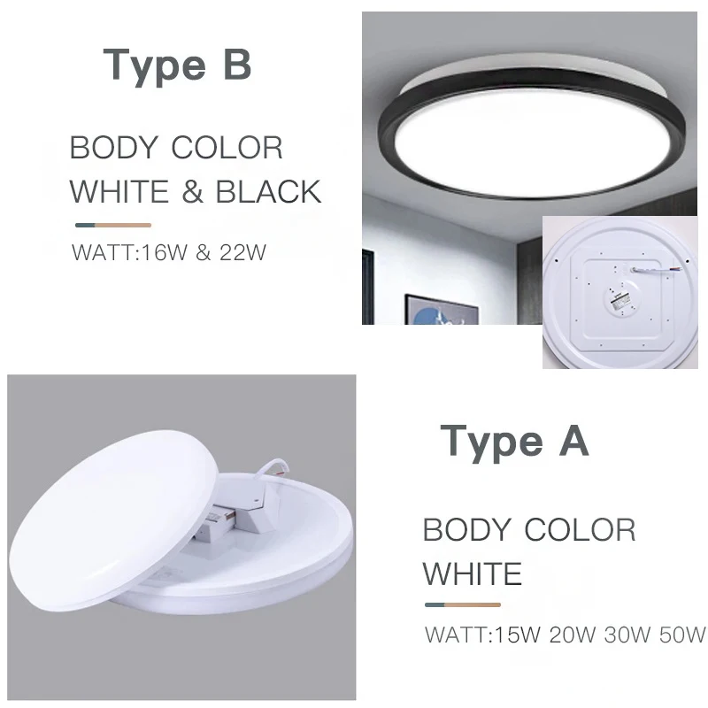 Modern Led Ceiling Light 220V led Ceiling Lamp Lights For Living Room 15W 20W 30W 50W Surface Mounted Home Wall Ceiling Lighting