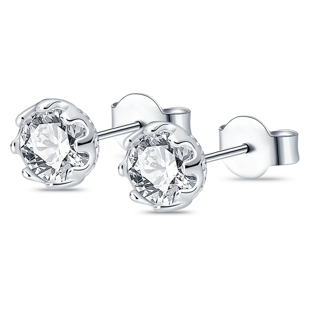 2022 Charm Double Hoop Earrings 925 Silver Fit Original Brand Charms Diy Fine Jewelry Gift For Women Fine Earring Making Gift 