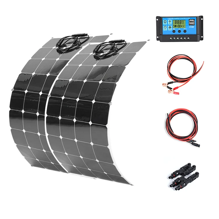 Sunpower Cells Pannello Solare Flessibile Sistema 200W Pannello Solare Curvo Per Camper