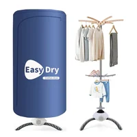 220V Electric Clothes Dryer Portable Drying Rack Warm Air Folding Drying Machine With Timing 2