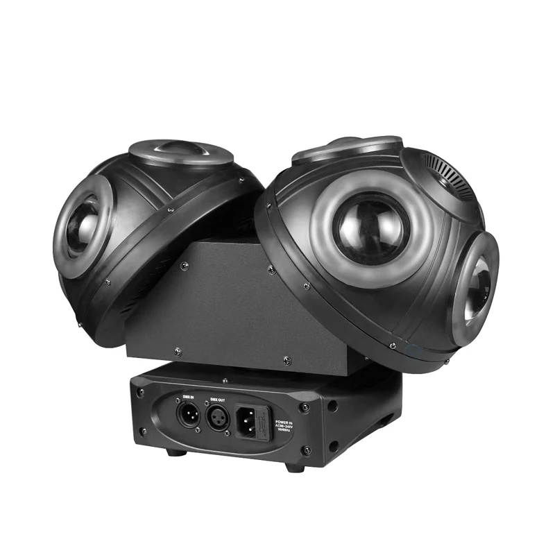Newest 150W DJ Double Head Disco Ball RGB Laser Colorful Light Strip Strong Beam Moving Head Light DMX512 For Bar Party Event