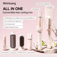 Fer à boucler automatique interchangeable à 3 barils de 32 mm avec ions négatifs et cordon rotatif pour coiffure 1