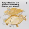 High-Height  Litter Mat Anti-Spla   Litter Tray Pedal Double Layered Controlling Sand Platform  Paw Pad