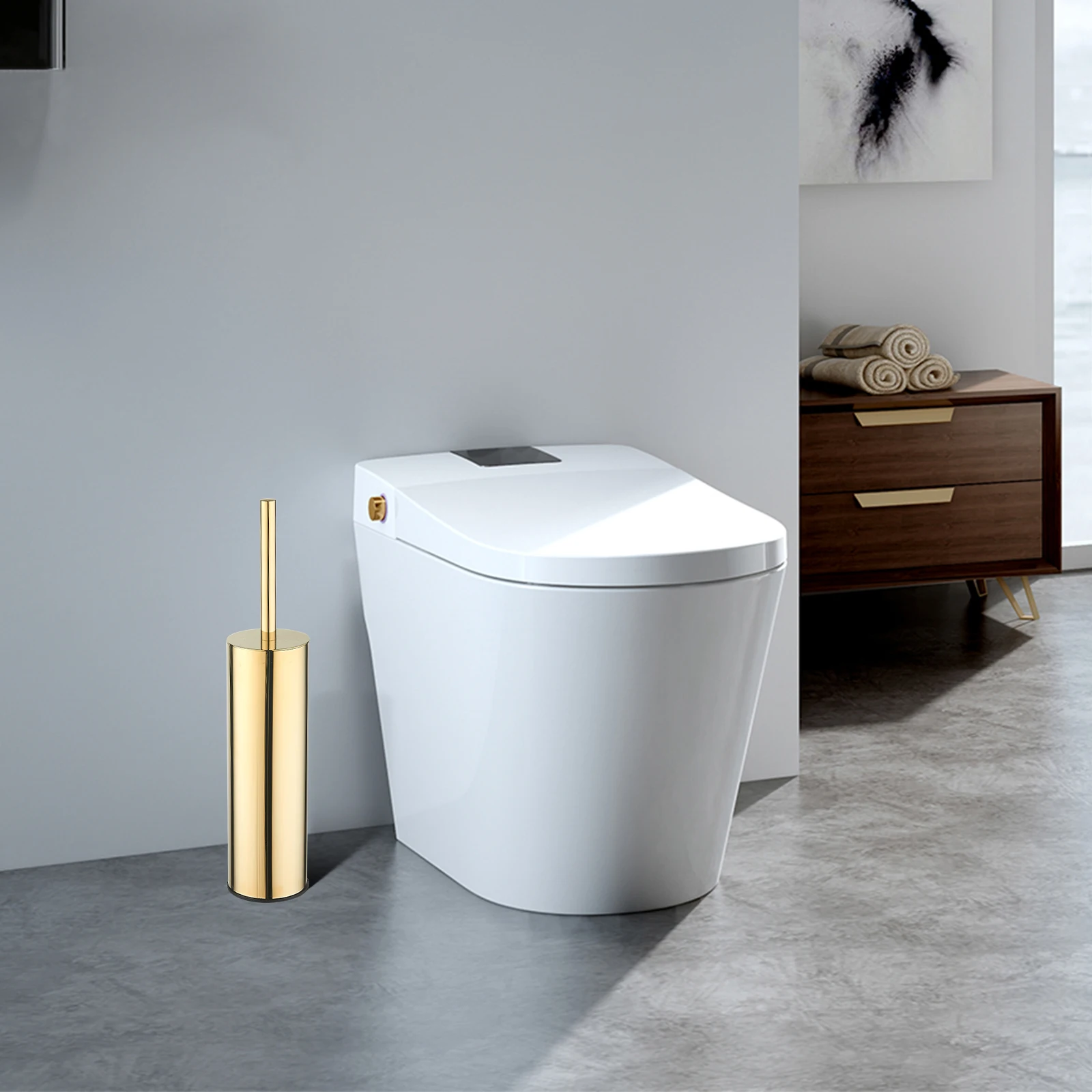 Toilet Brush Set 304 Stainless Steel with Holder