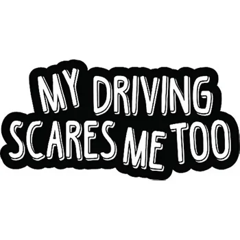 Allontana i cattivi guidatori con questo adesivo per auto con scritta 'Talk My Driving' - Perfetto per qualsiasi veicolo!