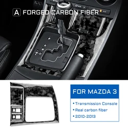 Premium Soft Forged Carbon Fiber Gear Shift Frame Panel Cover Sticker for Car Interior Trim (A Forged Carbon)