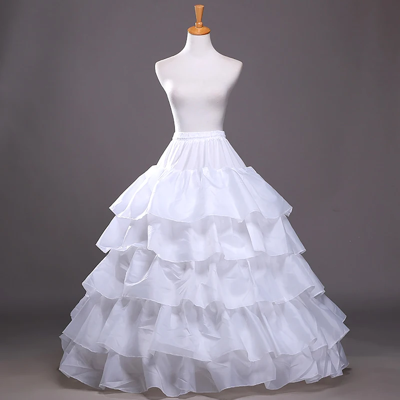 Wedding Gown Petticoat Big Hoop Crinoline Women Bridal Dress Underskirt Ruffle Loops Skirt A-line Vintage Banquet Party Cosplay