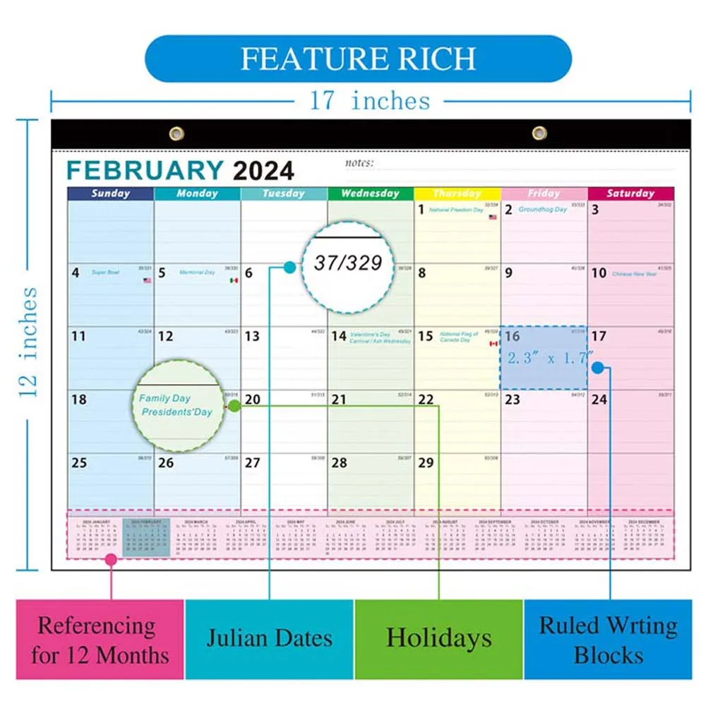 Daily Planner 2024 Wall Calendar 18 Months Weekly Schedule Stationery Supplies Home Decoration Office Stationery ugly cats 2024 calendar hangable yearly cat wall calendar planner cat lover s daily calendar schedule planner home decoration