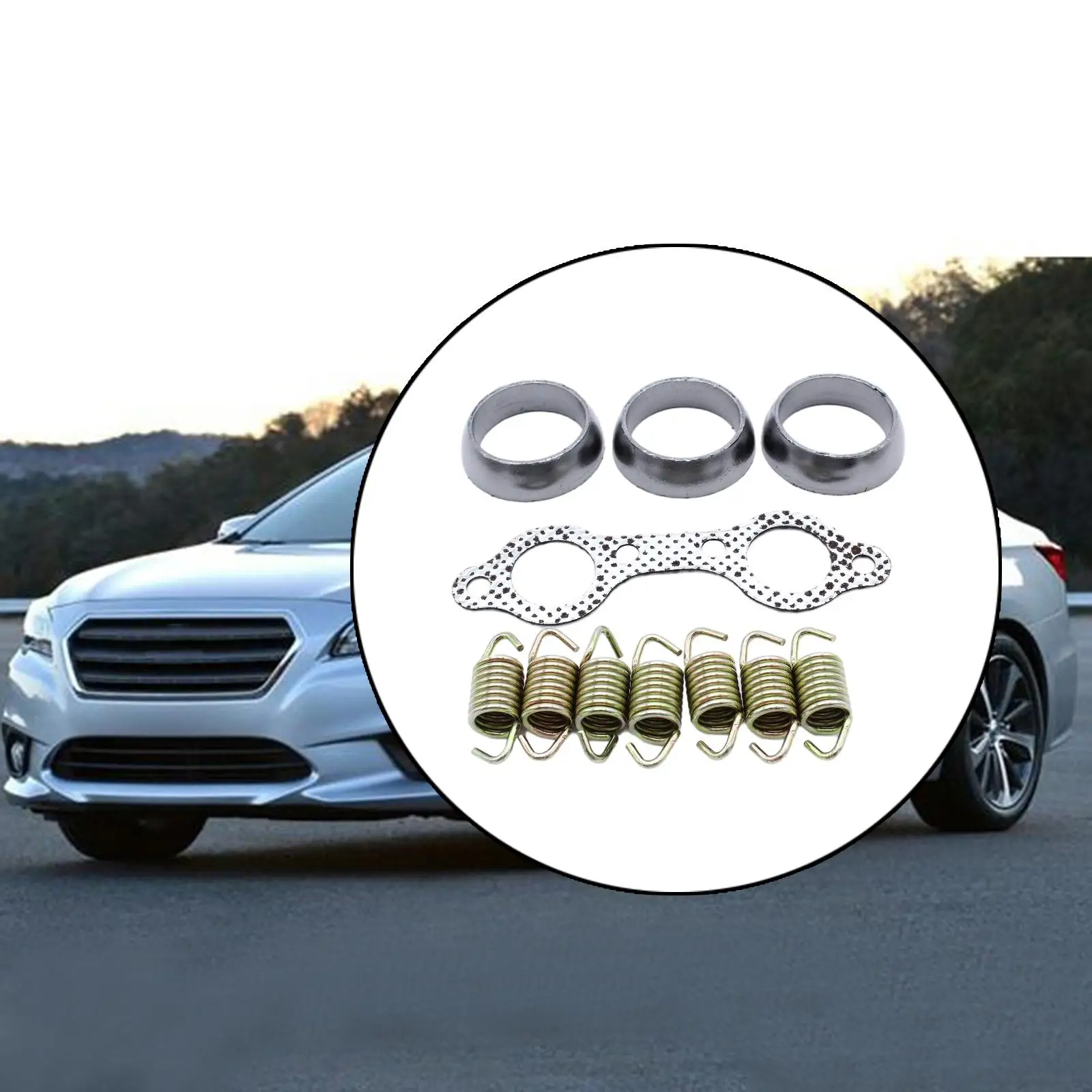 Exhaust Pipe Manifold Gasket Spring Rebuild Kit for Polaris Ranger 700 800 2010-12 7041804 UTV Parts Accessories 11 Pieces
