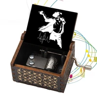 Theme Music Box Christmas Character Anime Movie Boy Toy Hand Crank Decoration Cartoon Wooden Jewelry Holiday Birthday Gift 1