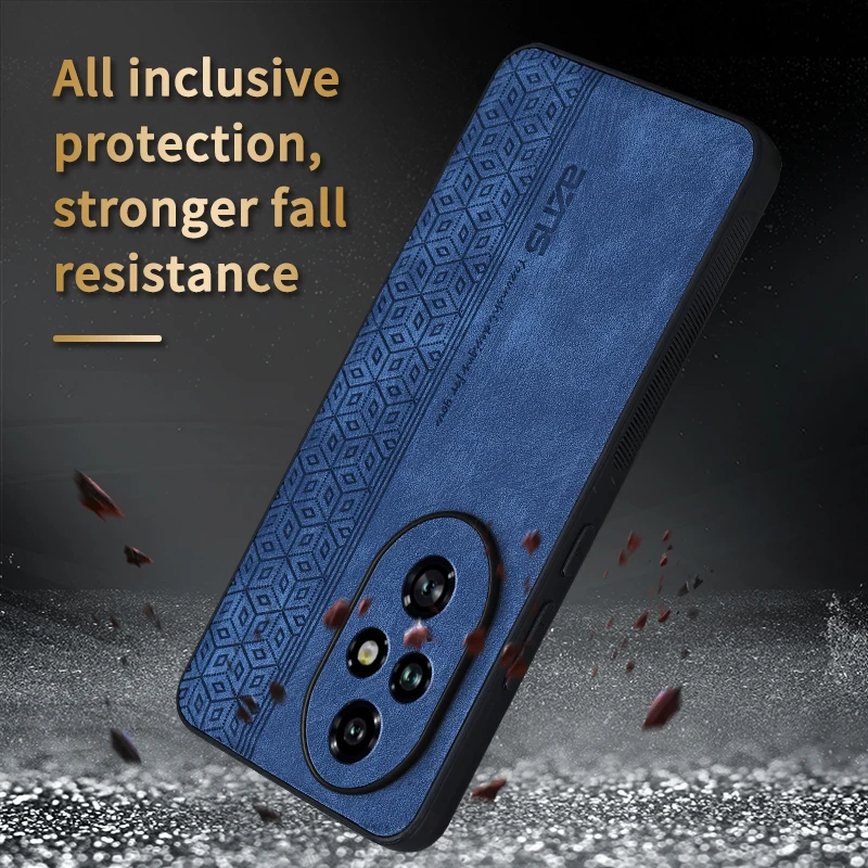 Luxury Skin Feel Shockproof Matte Leather Soft Back Cover Case