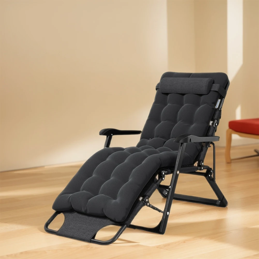 Lounge Chair Folding Living Room Balcony Chaise Lazy Sofa Sleeping Cots with Mattress Recliner Chair For Pool Side Lawn