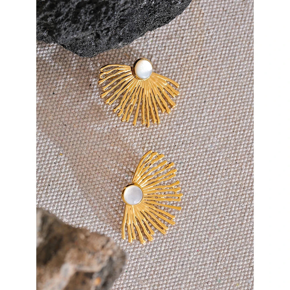 Yhpup Stud Earrings Waterproof for Women