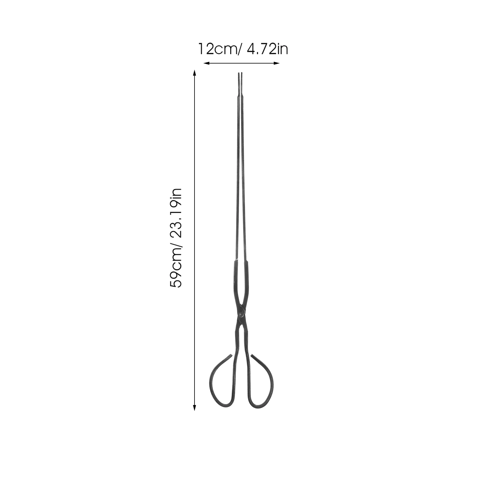 Long Handle Tong Fireplace Tool Portable Charcoal Clamp Outdoor Bbq Camping Firewood Grabber Kitchen Dining Utensils Coal Clip