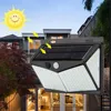100 212 LED Solar Lamp PIR Motion Sensor LED Solar Light Solar Powered By Sunlight Waterproof For Outdoor Wall Street Decor 3