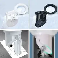 Prevent Sewage Overflow Smelly Bathroom Drains Detachable Sealing Ring Deodorization Protection Drain Plastic White 1