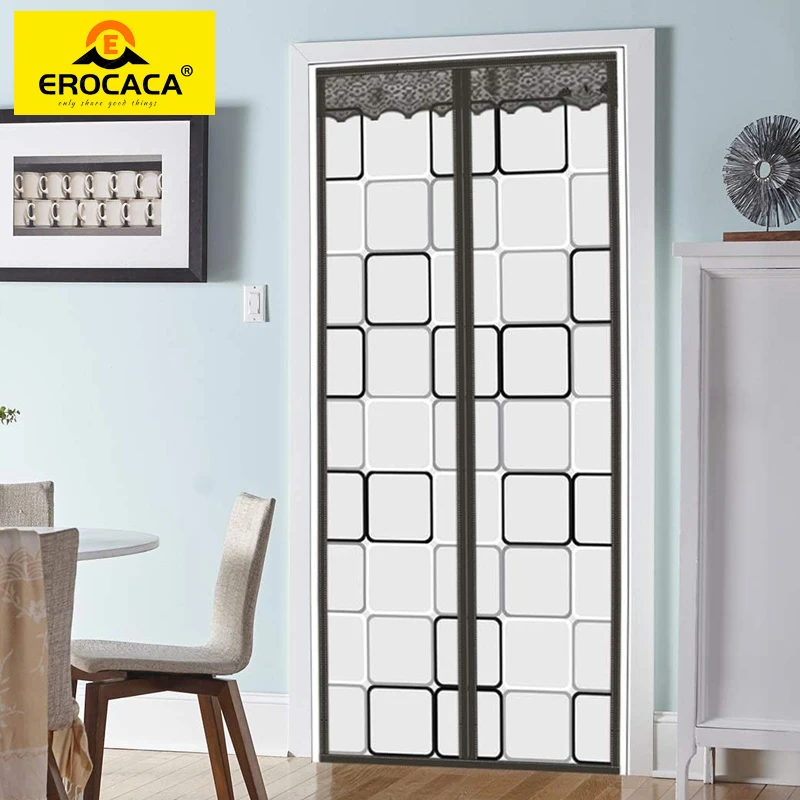 

EROCACA Gray Air-Conditioning Door Curtain, Strong Magnetic Partition, Windproof Partition, Winter and Summer, Home Decoration