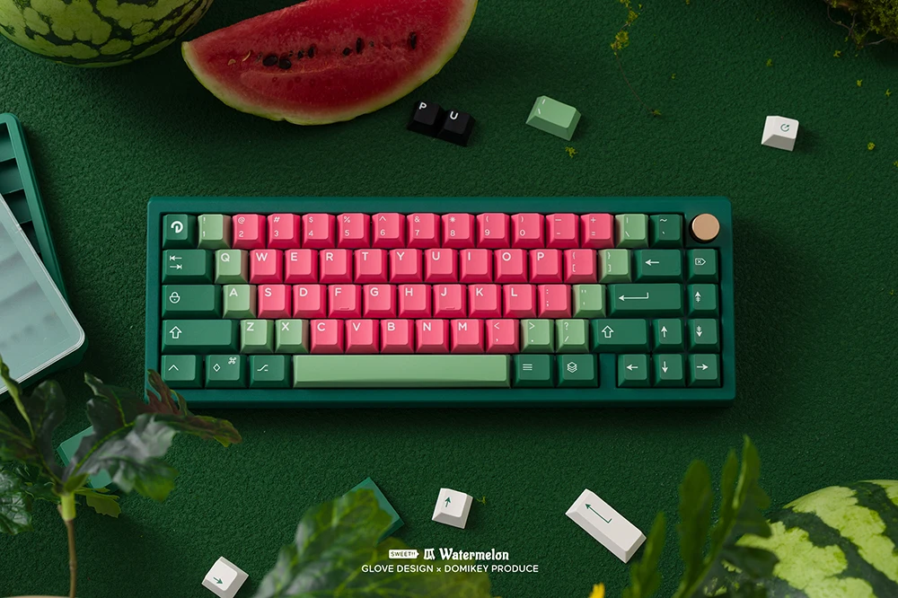 Domikey-x Glove Melancia Keycap Grupo Abs Doubleshots Cereja Perfil para Teclado 87 Tkl 104 Ansi Xd64 Bm60 Xd68 Bm87 Bm65 - Imagem 2