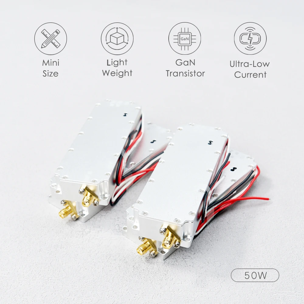 5.8GHz 50W RF High Power Amplifiers wireless Signal Extender Sweep Signal Source For Drone WiFi6