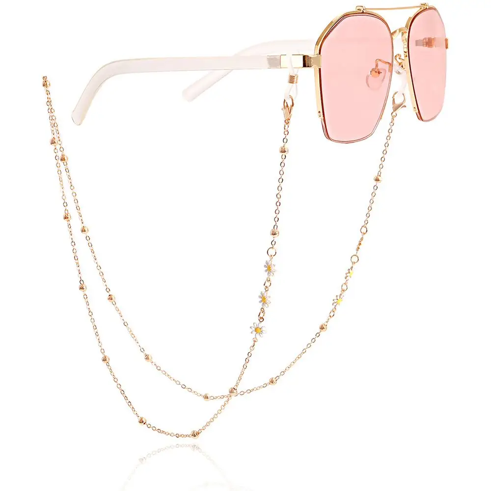 Daisy Rutschfestes Sonnenbrillenband, Lesebrille, Maskenband, Brillenband, Brillenketten, Sonnenbrillenhalter, Unisex – Detail 11