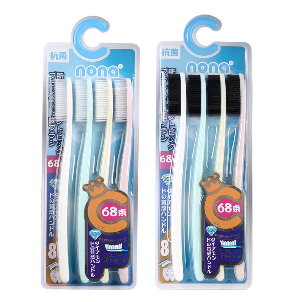 Premium Soft Bristle Long Head Toothbrush Set