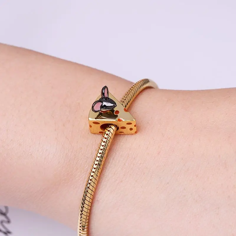 Fine 925 Silver Fit Original Bracelet Europe Cute Cartoon Doll Series Dangle Charm Beads Necklace Pendant Diy Women Jewelry Gift 5