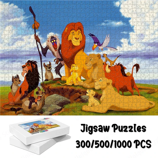 Simba – Puzzle le roi Lion pour adultes, Design Unique, grand film  classique, dessin animé, série Disney, personnage Lion, Cubs, jouets,  loisirs - AliExpress