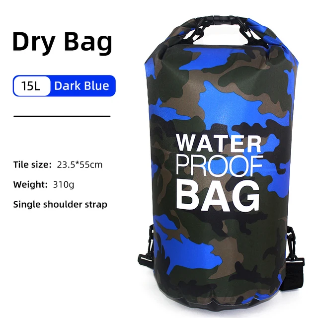 30L 15L Waterproof Dry Bags With Wet Separation Pocket Backpack For