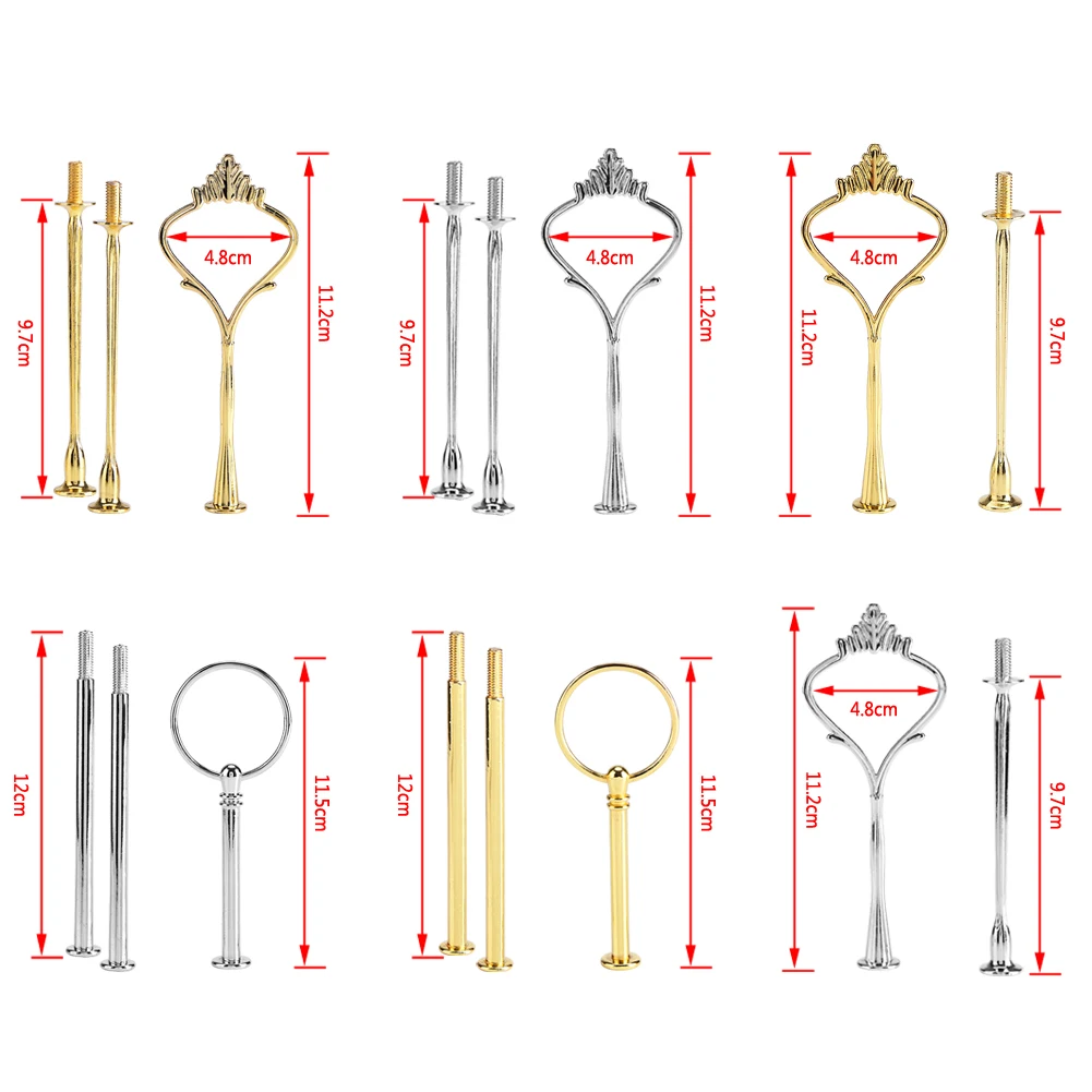 Cake Fruit Holder Handle Cake Plate Stand Handle Multi tiers Cupcake Tray Stand Fruit Plate Hardware Fitting Holder baking supplies