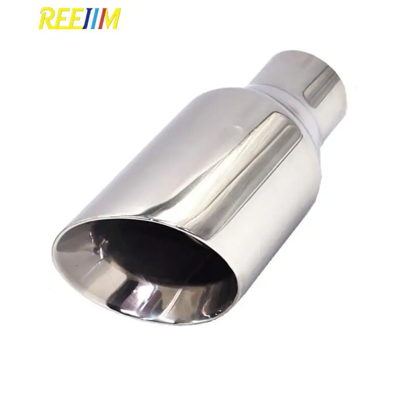 Reejim 63102200 Slanted Cut Stainless Steel Universal Car Muffler Tip