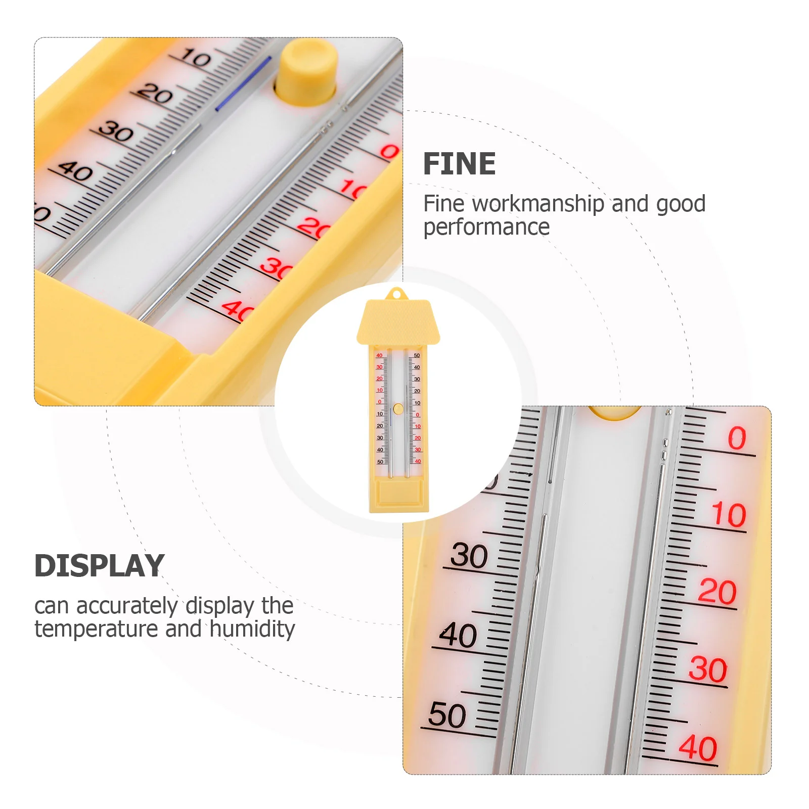 Digital Thermometer Hygrometer Indoor Outdoor for Greenhouse Max Minimum Humidity Temperature Measurement Weather 2