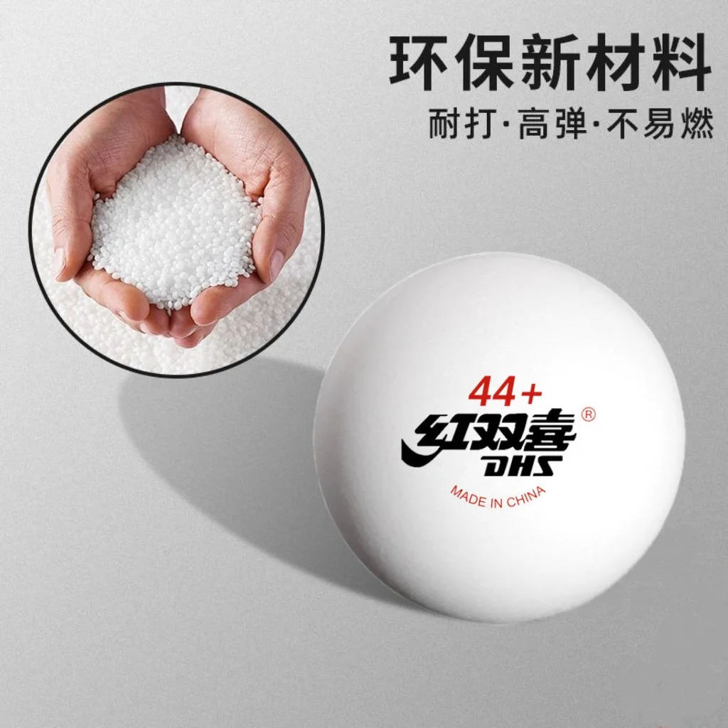 DHS 44mm+ Tischtennisbälle ABS Neues Material Große Größe Training & Fitness Ping-Pong-Bälle 6PCS/BOX Tischtennisball mit Naht – Detail 5