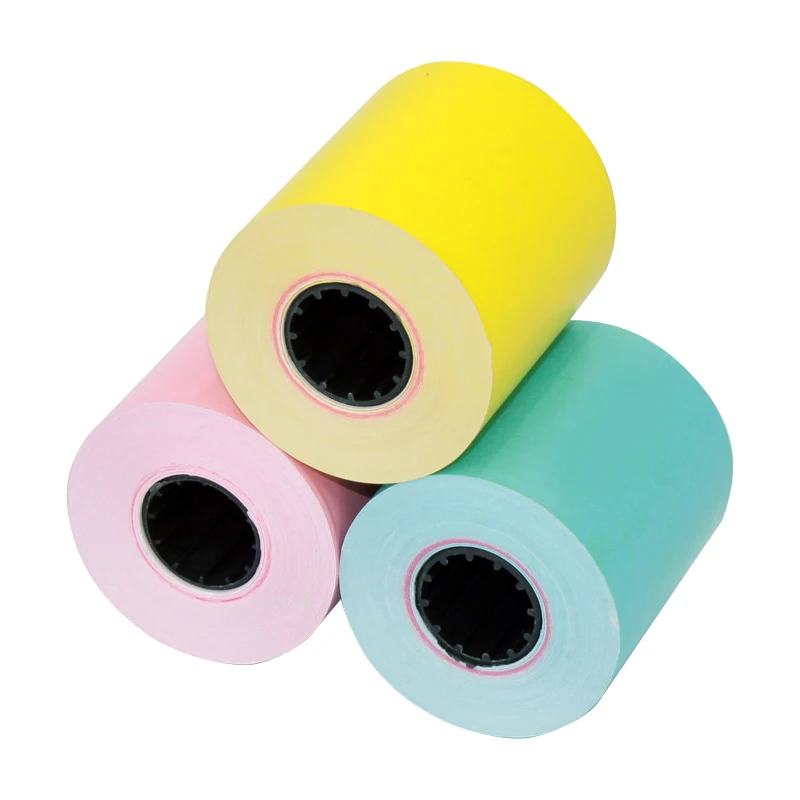 colorful thermal paper 80mm x 80mm coreless mini printing paper roll for mini printer