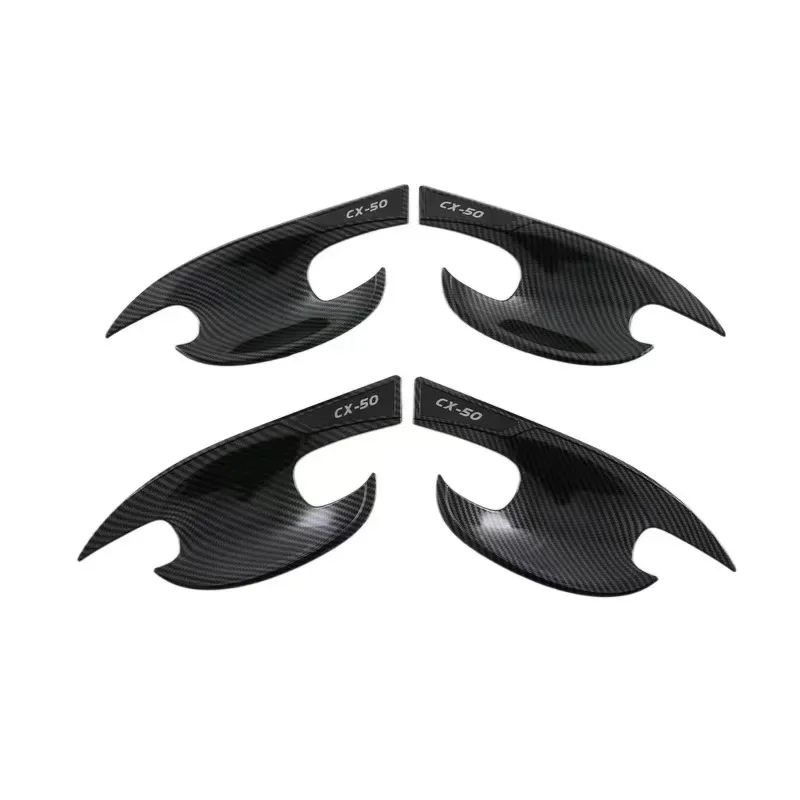 

For Mazda CX-50 CX50 CX 50 2022 2023 2024 ABS Carbon Door Handle Bowl Cover Trim Protective Stickers Car Styling Accessories